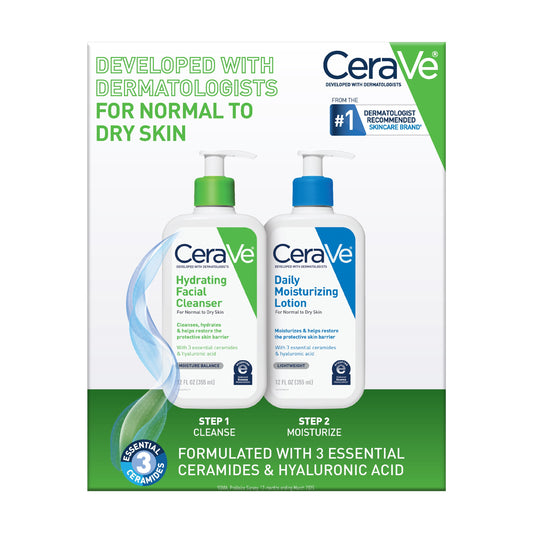 Daily Skincare Essentials Set for Balanced to Dry Skin