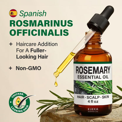 Aceite de Romero 100% Puro y Natural (4 Fl Oz / 118 Ml)