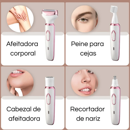 SmoothTouch 4 en 1 – Depiladora Eléctrica Femenina