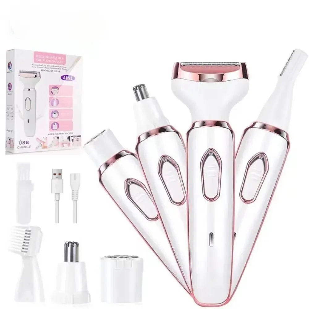SmoothTouch 4 en 1 – Depiladora Eléctrica Femenina