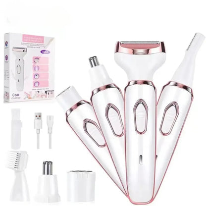 SmoothTouch 4 en 1 – Depiladora Eléctrica Femenina